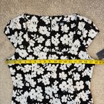 Tommy Hilfiger  Floral Knit Fit & Flare Midi Dress Black Multi 10 Photo 7