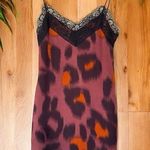ZARA  Leopard Print Slip Dress with Lace Details - XS Photo 0