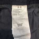 Under Armour Women  Heat Gear Black Purple 2 in 1 Shorts Pockets Drawstring Sz S Photo 2