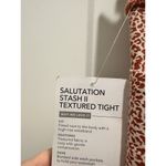 Athleta NWT  Size M Salutations Stash II Textured Tights Brown Cream Cheetah Photo 2