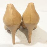 Jeffrey Campbell Bullet Tan White Toe Cap Size 7.5 Women’s Heels Shoes Photo 3
