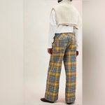 Free People NWT Hudson Canyon Pants - pop combo yellow blue purple - Medium Photo 3
