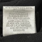 Velvet Tees Velvet Women’s Size M Black Pintuck Front Rayon Wool Blend Long Sleeve T-Shirt Photo 6