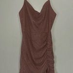 Sparkly pink mini dress NWT Size L Photo 0