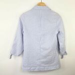 LOGG Blue White‎ Striped One Button Tie Sleeve Blazer Jacket Women's Size 2 Photo 6