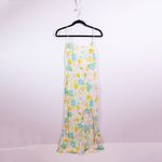 ASOS  Design Linen Cotton Cami Tank Side Slit Maxi Dress In Pastel Floral Print 4 Photo 0