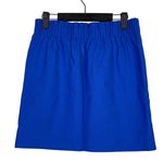 J.Crew  Mercantile Paper Bag Pleated Mini Skirt A Line Pockets 4 Royal Blue #3870 Photo 13