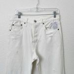 Levi's [] 501 White Don't Mind If I Do Distressed Ripped Knee Skinny Jean NWT 29 Photo 3