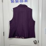 Chico's Chico’s‎ women’s deep purple quilted full zip fashion winter vest medium Photo 5