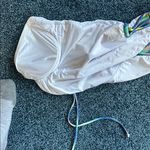 Shoshanna swimwear underwire bra one piece beaded strap lined 18% spandex Blue Size 8 Photo 5