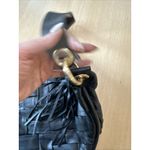 Cole Haan  Prudence Black Woven Leather Hobo Shoulder Bag Purse Wide Weave Photo 3