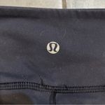 Lululemon Practice Daily Satin Ruched Side Leggings in Navy Photo 4