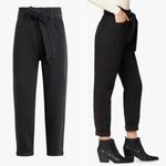 joe's jeans  Brinkley Black High Rise‎ Waist 27 Black Paperbag Jeans Photo 2