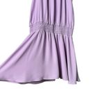 Amanda Uprichard Amanda‎ Uprichard Kimmie Smocked Sleeveless Mini Dress Lilac Purple, Size XS Photo 6