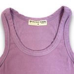 NEW Electric & Rose Racerback Ribbed Tank Top Lavender Stretch Cotton Small Photo 2