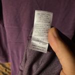 Horny Toad  Purple Micro Stripe Long Sleeve Tomboy Faux Wrap Dress Women's Small Photo 6