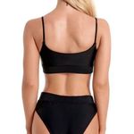 Boutique emma bling trim high waist swimsuits set black Photo 1