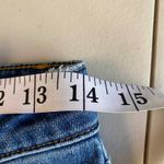 Garnet Hill Jeans Womens 27 Blue Organic Cotton High Waist Wide Leg Worn Hems Photo 7