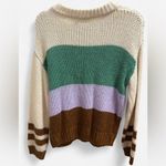 Lush Clothing Lush Colorblock Knit Sweater Women’s | Size M | Chunky Crewneck Pullover Photo 1