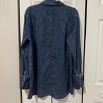 Free People After Hours Denim Oversized Top (Size M) Photo 5