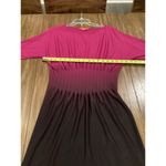 Catherine Malandrino  Helen Knit dress bellagio berry Ombre Pink black cinched M Photo 8