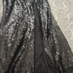 Windsor  Black Sequin Prom Dress Photo 4