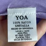 YOA Floral Scarf Shawl Wrap Fringe Mandala Pattern FLAWS Women 62" x 44" Boho Purple Photo 3