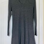 Forever 21  Heather Grey Hooded Long-Sleeve Swim Cover-Up Dress | Size: L Photo 2