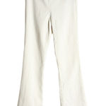 Donna Karan Ivory Wool Blend Flare Leg Flat Front High Rise Pants Size 6 Photo 0