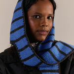 Free People Blue Brown Sammi Stripe Balabonnet Photo 0