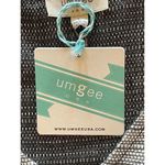 Umgee  Silver Metallic And Black Skirt V‎ Neck Sleeveless Mini Dress Size L Photo 8