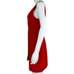 Alice + Olivia  Red Lennon Surplice Mini Dress Size 8 Photo 3