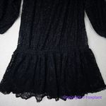 Free People New! One Party Carina Meadow Black Lace Mini Dress Bandeau , size M Photo 13