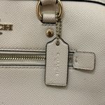 Coach 79946 Rowan Crossgrain Leather Satchel Shoulder Crossbody Bag Chalk / Gold Photo 9