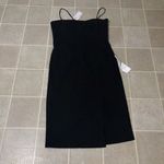 Dress the Population  Black Midi Dress with Slit Photo 6