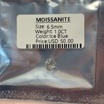 None Moissanite Ice Blue Gemstone Photo 1