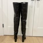 Isabel Marant New  Lurna Over The Knee Boots 7/37 Black Leather New Years Party Photo 4