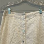 Avec Les Filles Elegant white Button-Down Skirt with two front slits Photo 2