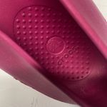 Crocs  Women’s Size 10 Slip On Comfort Shoes Pink/Blue Horse Bit Chain Design Photo 5