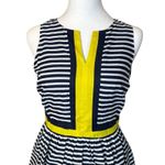 Crown & Ivy Preppy Dress Striped Party Pineapple Print Size 2 Petite Modern EUC Photo 2