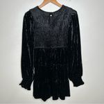 Baltic Born NWT  Kele Crushed Velvet Mini Dress black medium Photo 4