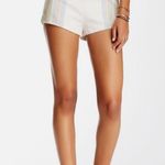 Free People Newman Ivory Combo Stripe Micro Hot Pants Shorts Size 6 Photo 1