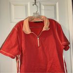 Mureli Sport Orange Short Sleebe 1/4 Zip Polo Top size 3X Photo 5
