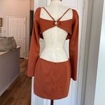DUNDAS REVOLVE Jade Ring cutout mini dress Orange Size L Photo 7