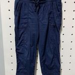 Natural Reflections Natural Reflection Womens navy Cargo Pockets Button Zip Closure Size 10 Photo 0