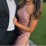 Dessy Collection by Vivian Diamond Dessy DIAMOND HALTER BIAS MAXI SLIP DRESS Photo 3