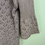 DKNY Womens Long Sleeved Buttoned Round Neck Cardigan Purple w/sparkle Sz L Photo 10