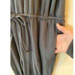 Barefoot Dreams  Malibu Collection Luxe Onepiece Wide Leg Jumpsuit Black Womens M Photo 6