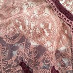 Gimmicks by BKE  Lace Floral Cardigan Size Small Photo 7