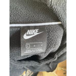 Nike Women's Black Gold Silver Logo Cropped Hoodie L Photo 3